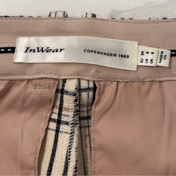 InWear Straight Cut Plaid Ankle Trouser - Picture 10 of 16